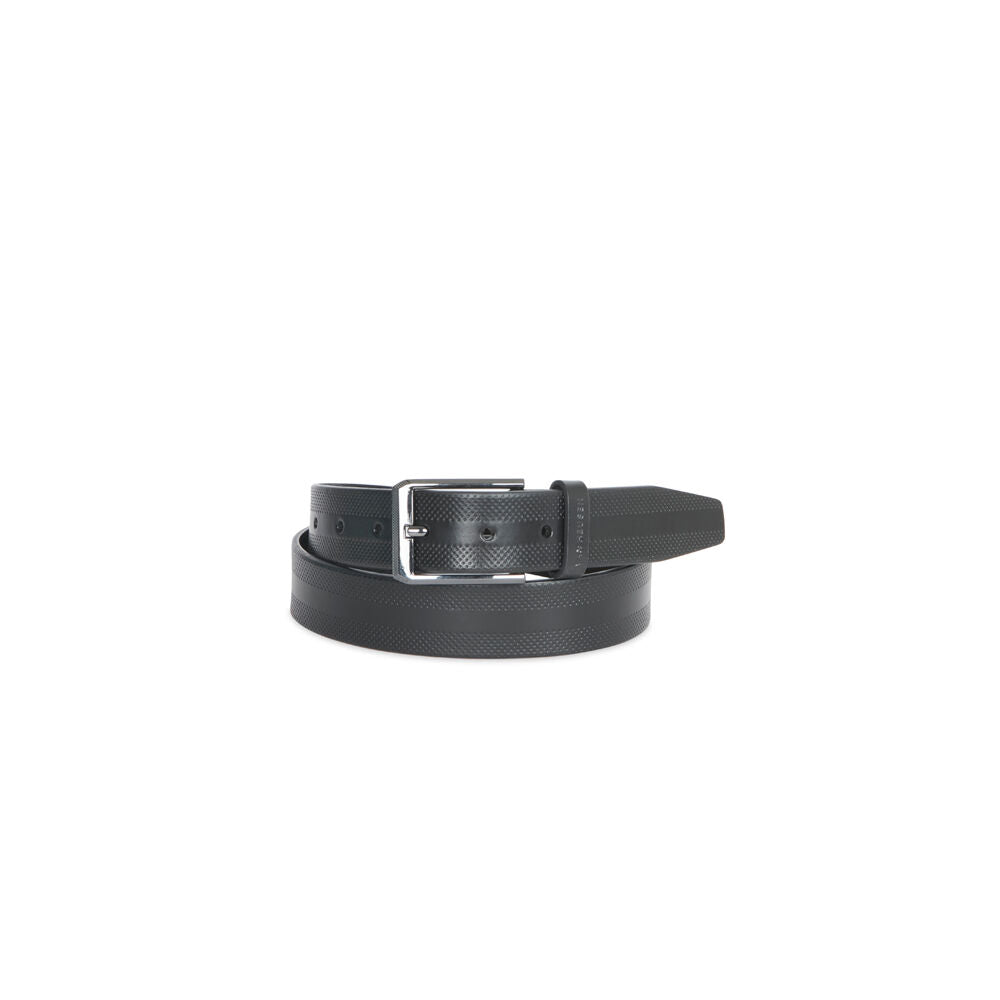 Van Heusan Genuine Leather Belt w/ Perforated Detail - Black