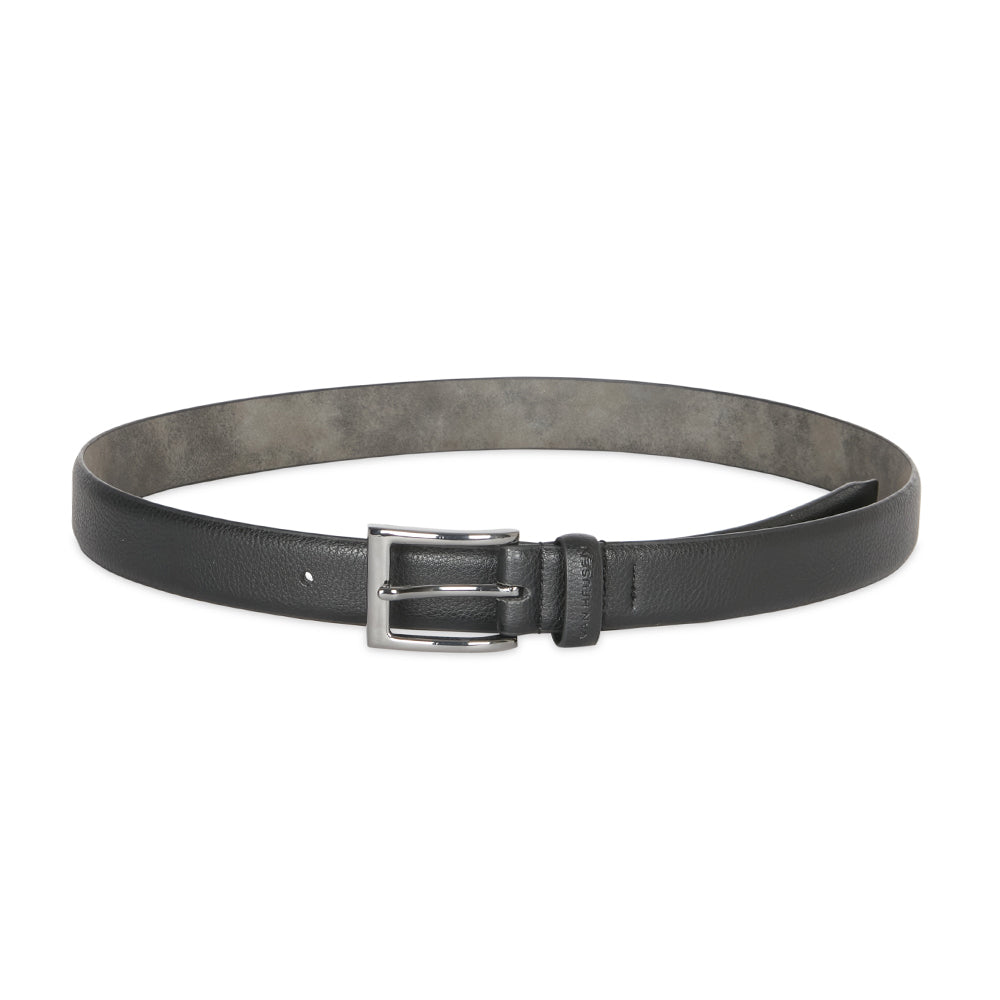 Van Heusen Men's 34" Dress Pin Buckle Pebble Grain Belt Black
