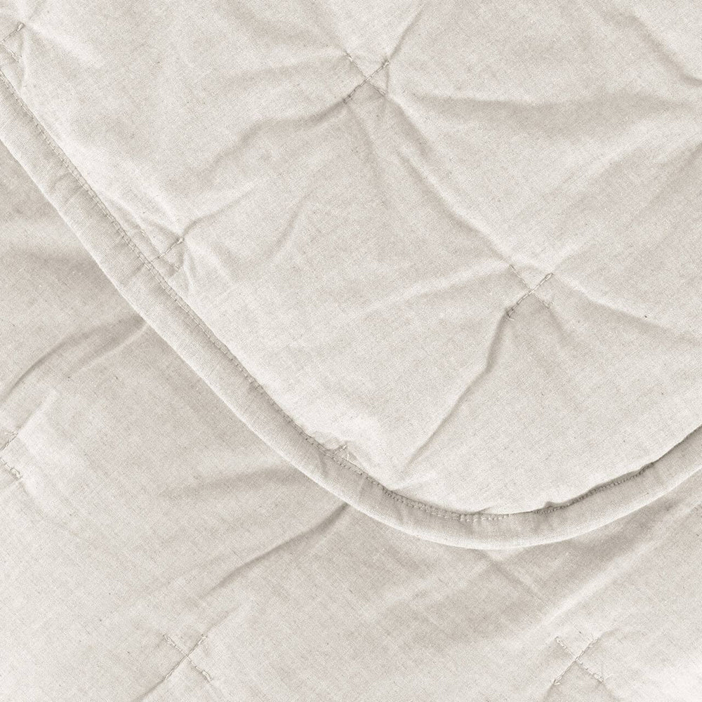 Canningvale Vintage Softwash Coverlet Oatmeal Melange