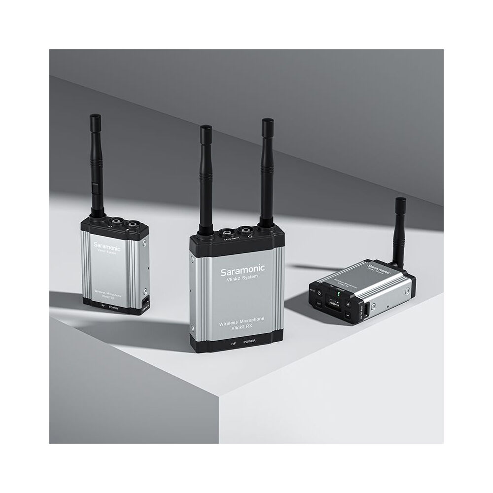 3pc Saramonic 2.4GHz Wireless Microphone/2-Way Communication System Kit