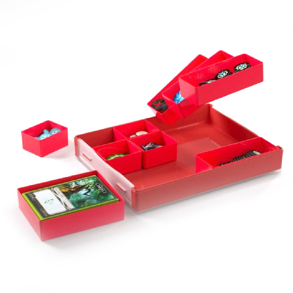 Gamegenic Token Silo Convertible Card Dice Tray Red Gaming Accessory