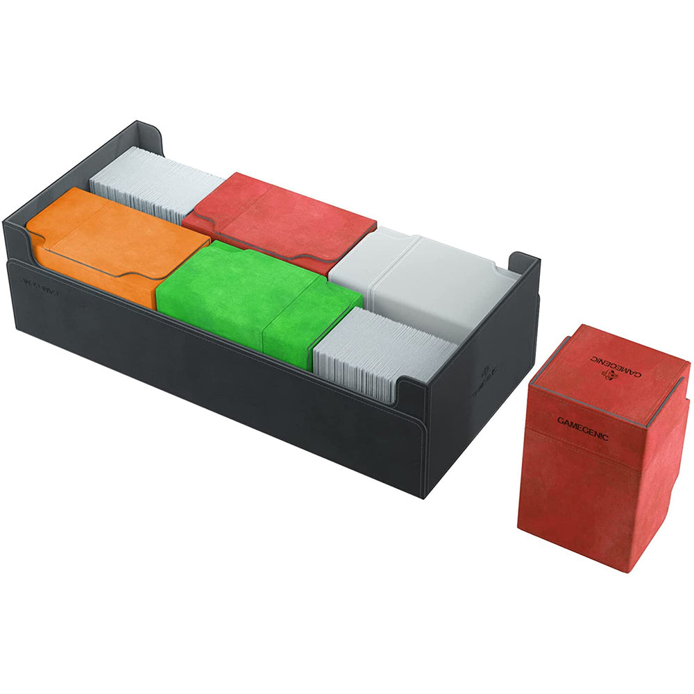 Gamegenic Dungeon 1100+ Convertible Deck Holder Black Gaming Accessory
