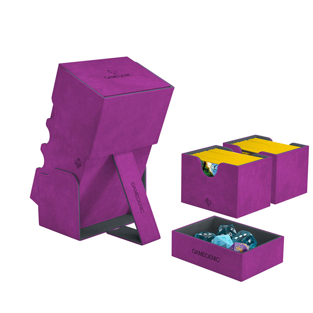 Gamegenic Stronghold 200+ Deck/Game Box XL Purple Gaming Accessory