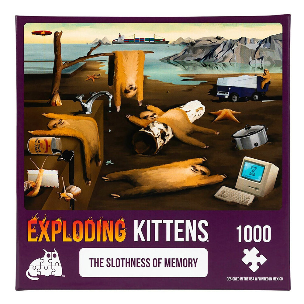 2x 1000pc Exploding Kittens Slothness of Memory Puzzle 49x68cm