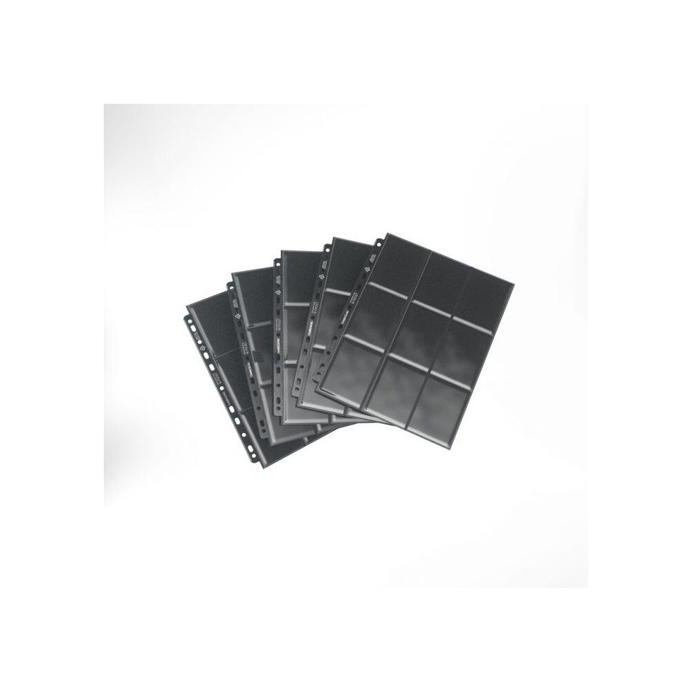 5x 10 Pcs Gamegenic Sideloading 18 Pocket Pages Pack Black Gaming Accessory