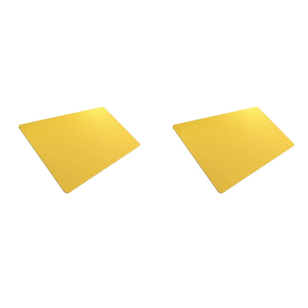 2PK Gamegenic Prime 2mm Playmat Yellow Gaming Accessory