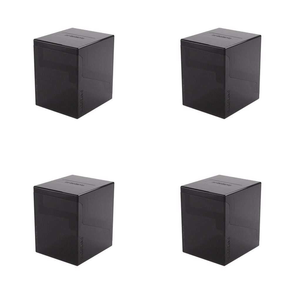 4PK Gamegenic Bastion 100+ Card Deck Box Organiser XL - Black