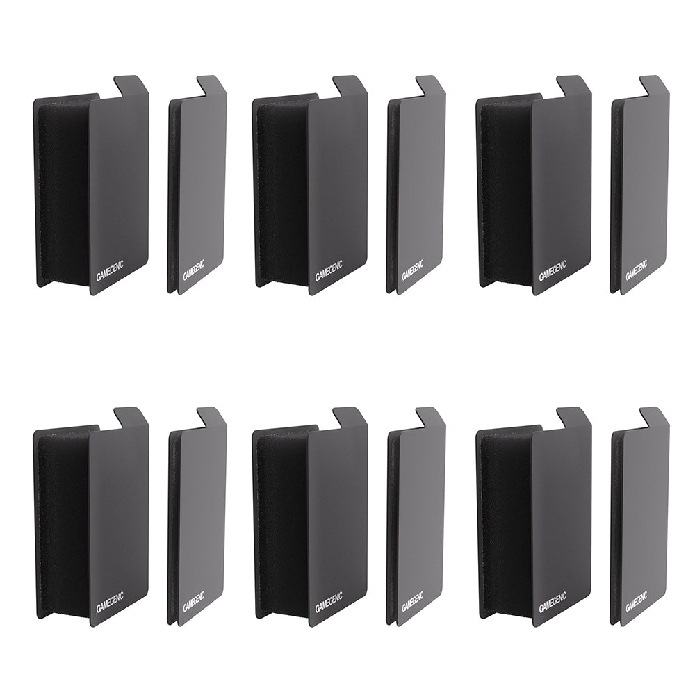 6PK Gamegenic Sizemorph Deck Box Divider Black Gaming Accessory