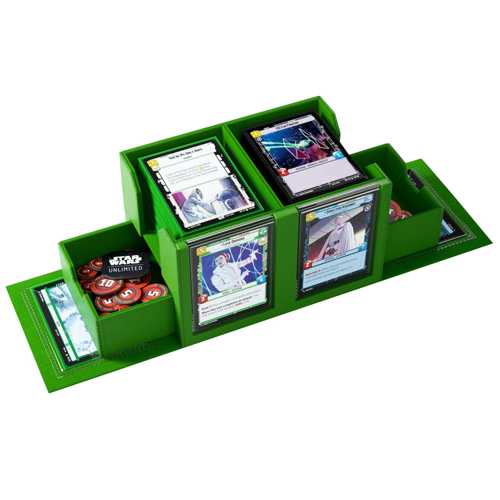 Gamegenic Star Wars Unlimited Double Deck Pod Green Gaming Accessory