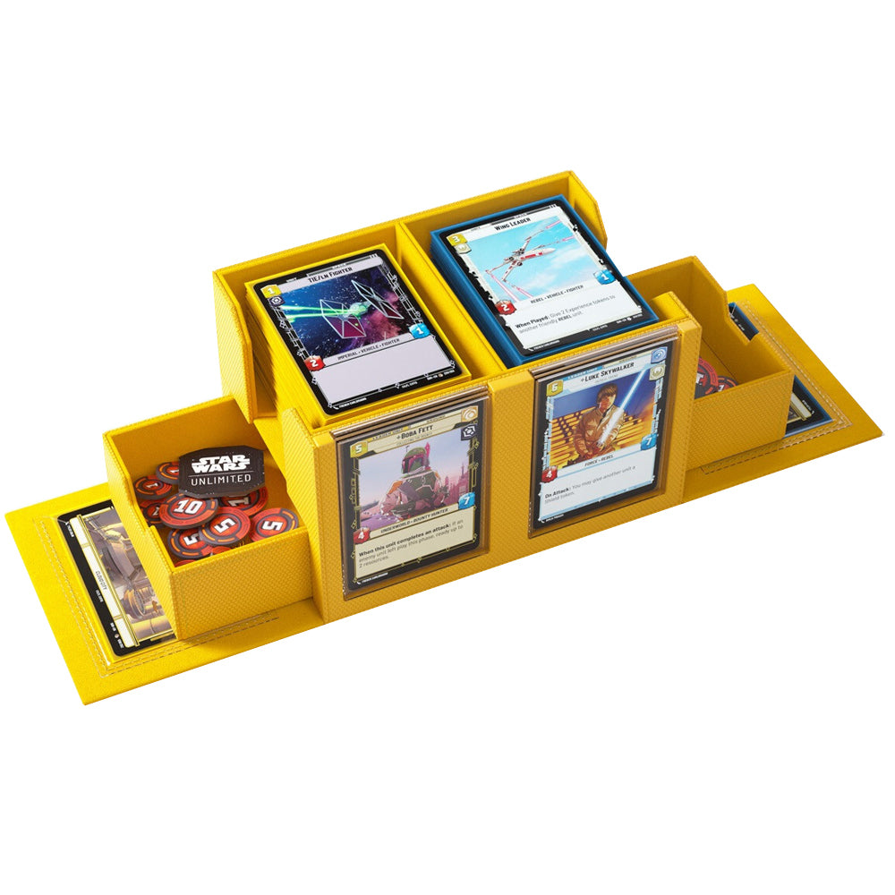 Gamegenic Star Wars Unlimited Double Deck Pod Yellow Gaming Accessory