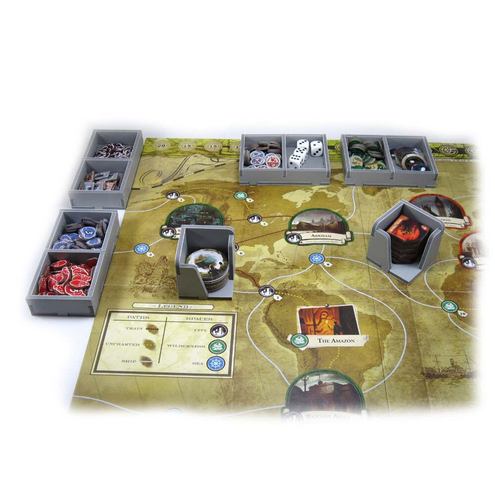 Folded Space Game Box Inserts Organiser For Eldritch Horror RPG