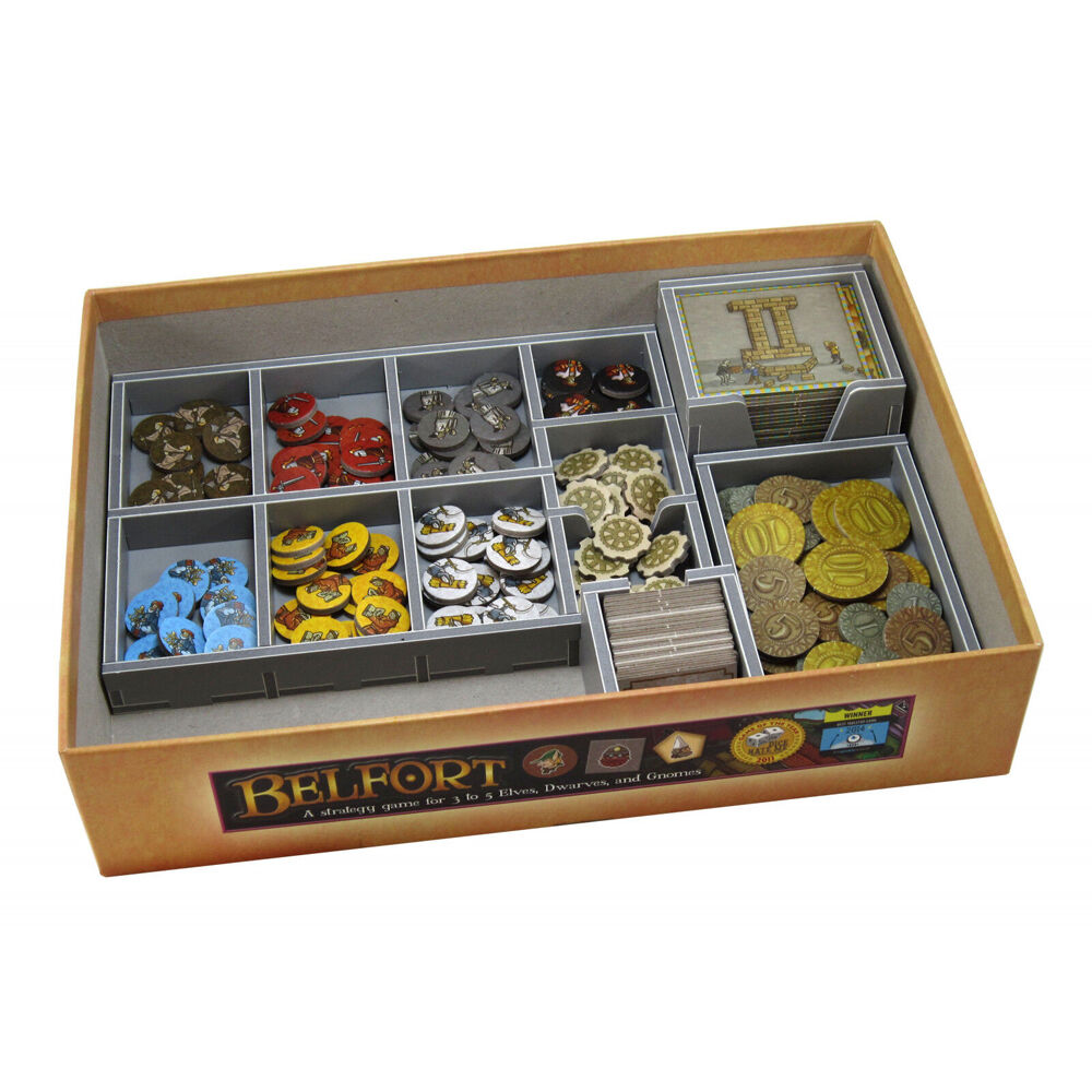 Folded Space Game Box Inserts Organiser For Orleans RPG