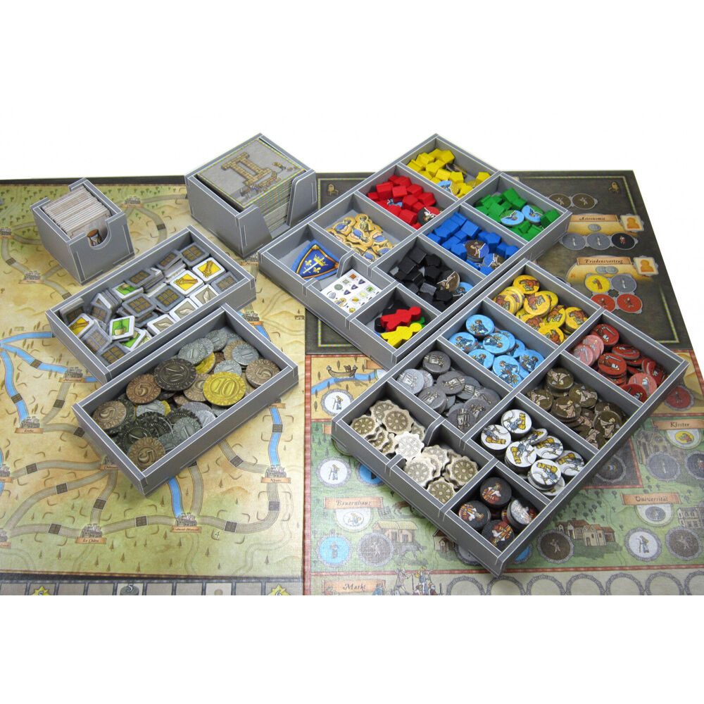Folded Space Game Box Inserts Organiser For Orleans RPG