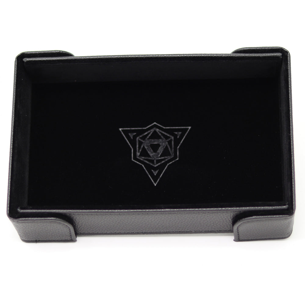 Die Hard Dice Folding Rectangle Tray Black Velvet Premium Rolling Surface