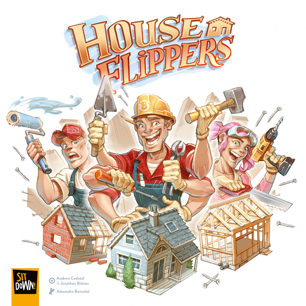 Sit Down House Flippers Kids Tabletop Board Game 8y+