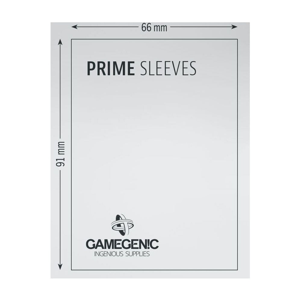 5x 100pc Gamegenic Prime Card Sleeves Black Gaming Accessory