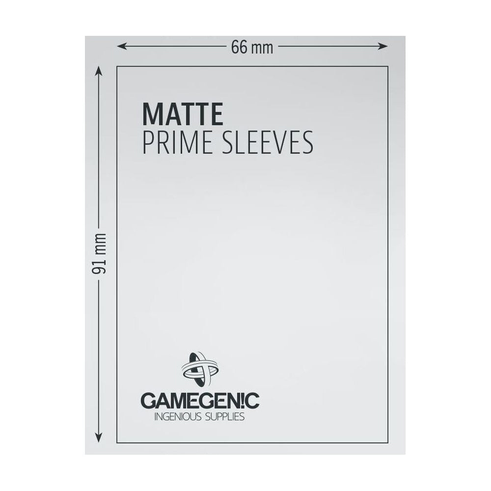 5x 100pc Gamegenic Matte Prime Card Sleeves White Gaming Accessory
