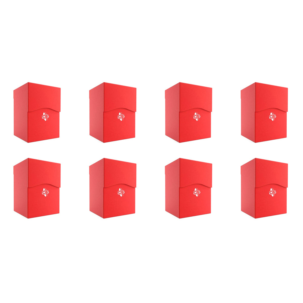 8PK Gamegenic Deck Holder Holds 100 Sleeves Deck Box Red Gaming Accessory