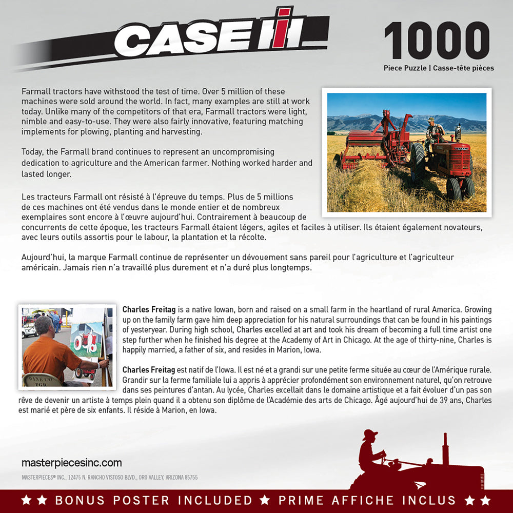2x 1000pc Masterpieces Farmall Teamwork Puzzle 49x68cm
