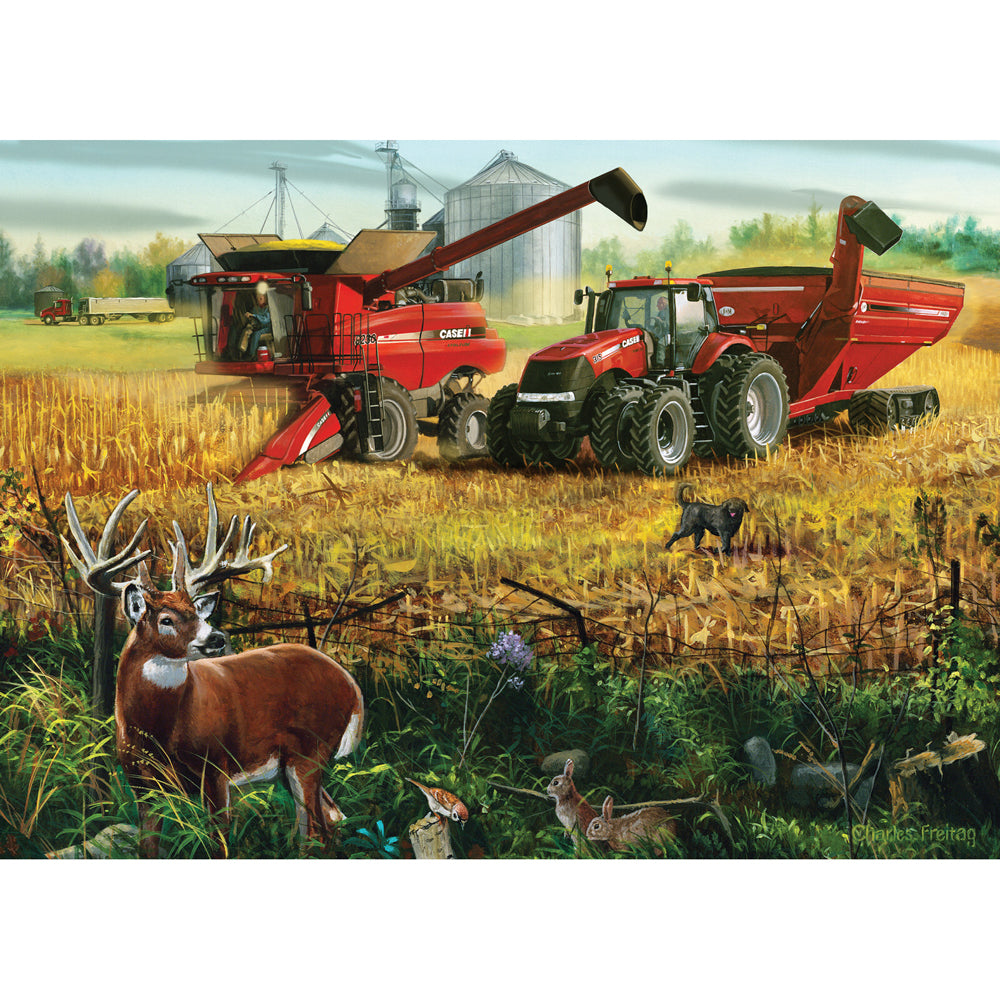 2x 1000pc Masterpieces Farmall Teamwork Puzzle 49x68cm