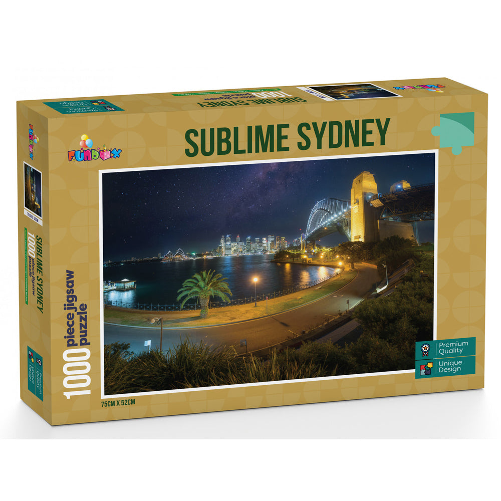 2x 1000pc Funbox Sublime Sydney Jigsaw Puzzle 72x52cm