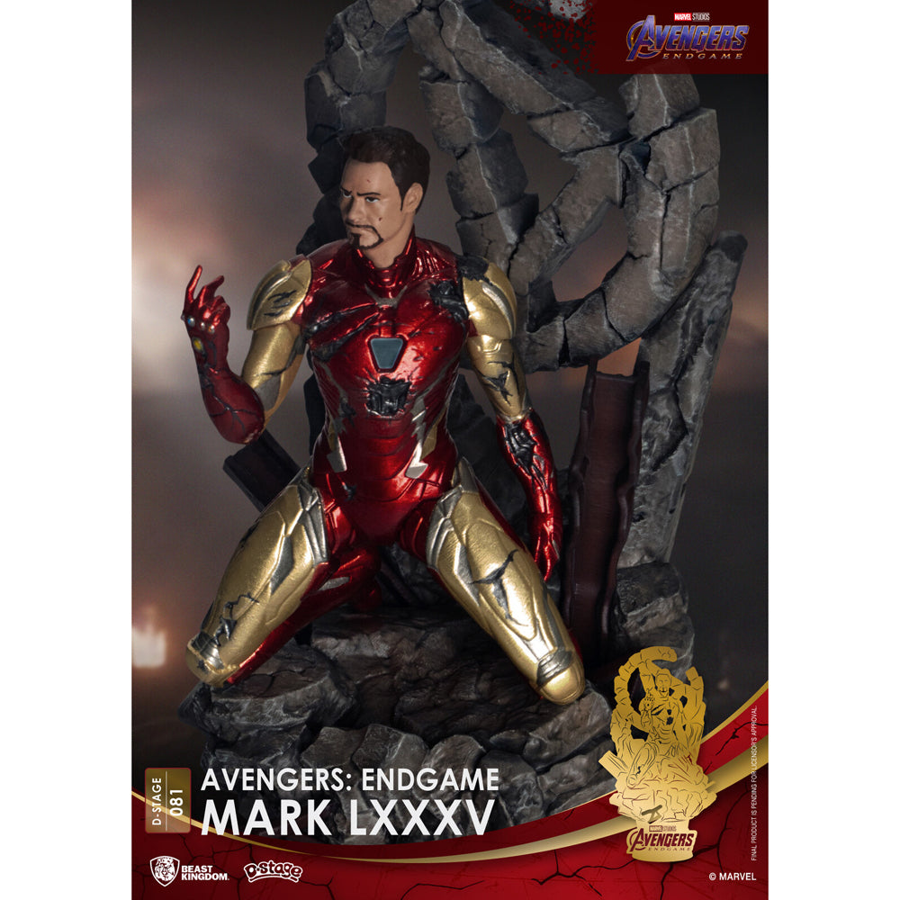 Beast Kingdom D Stage Avengers Endgame Iron Man Mark 85 Figurine Model