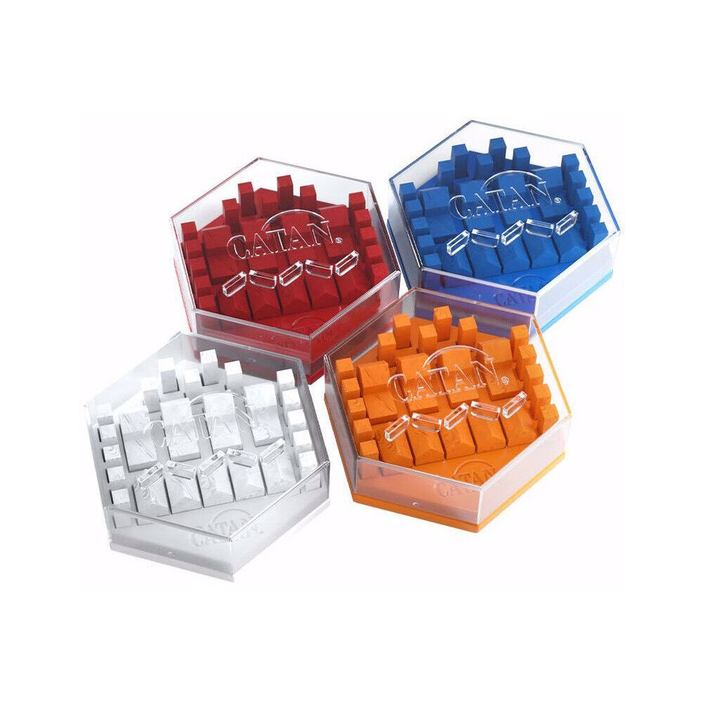 4pc Gamegenic Catan Accessories Hexadocks Base Holder Set