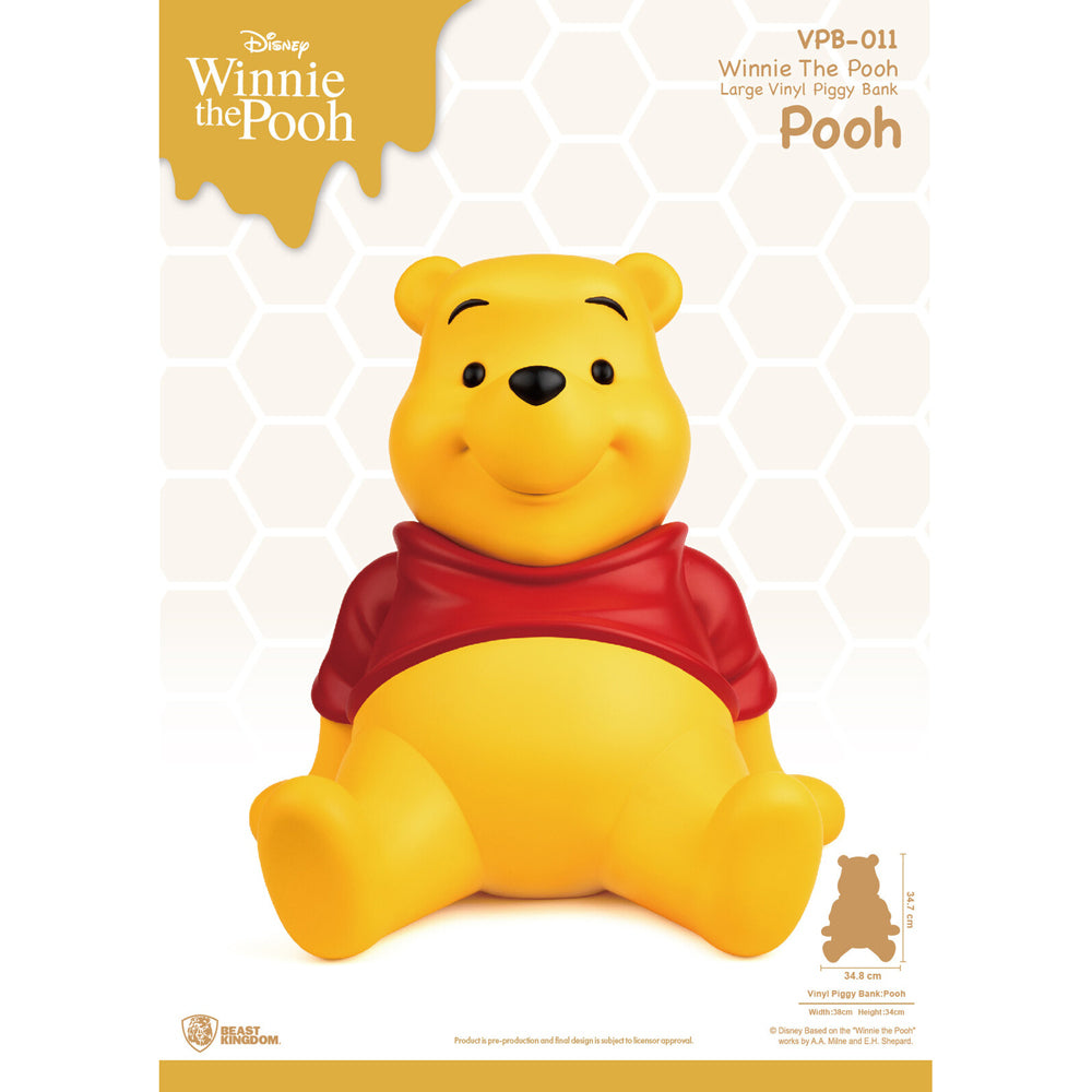 Beast Kingdom Piggy Bank Vinyl Large Winnie the Pooh Figurine Model