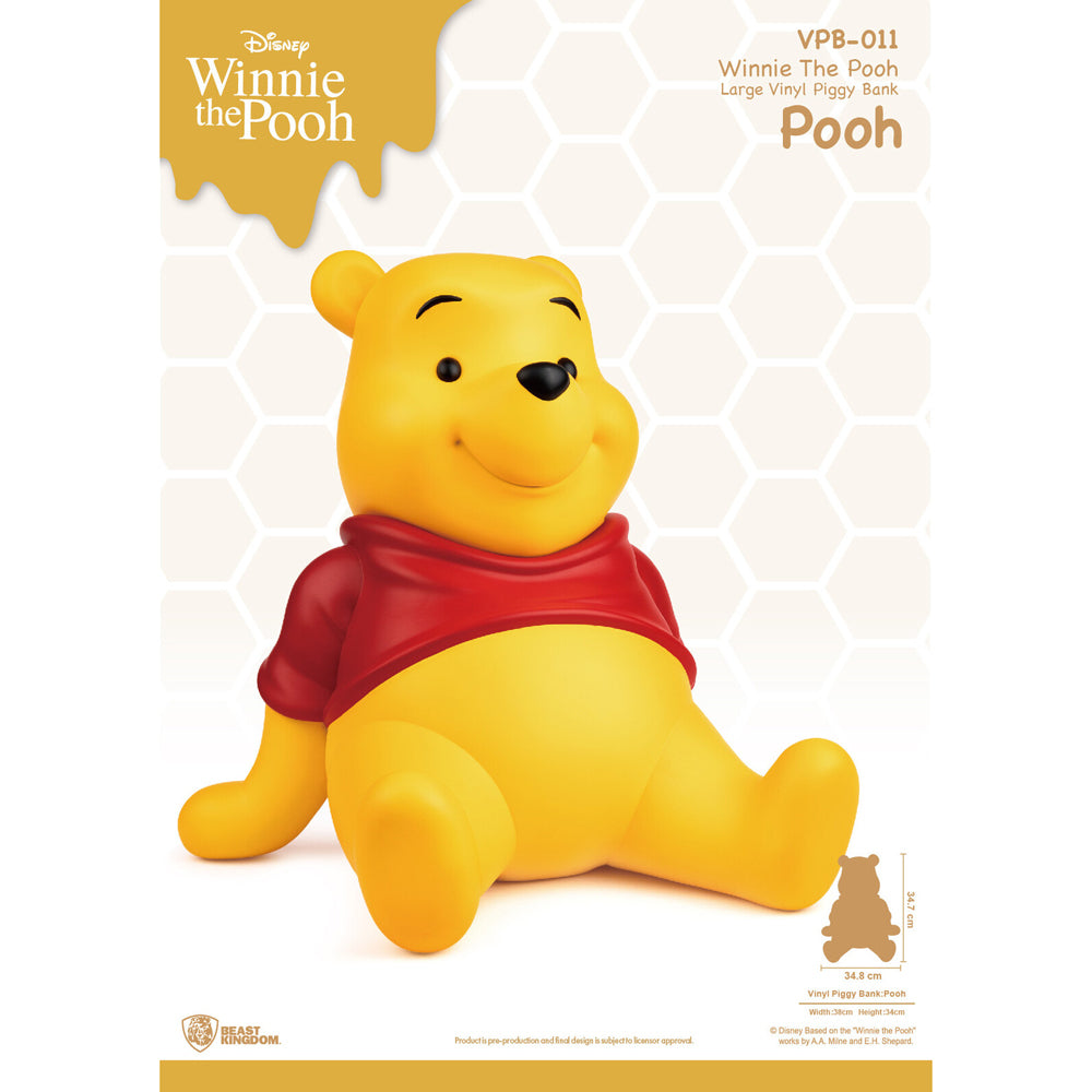 Beast Kingdom Piggy Bank Vinyl Large Winnie the Pooh Figurine Model