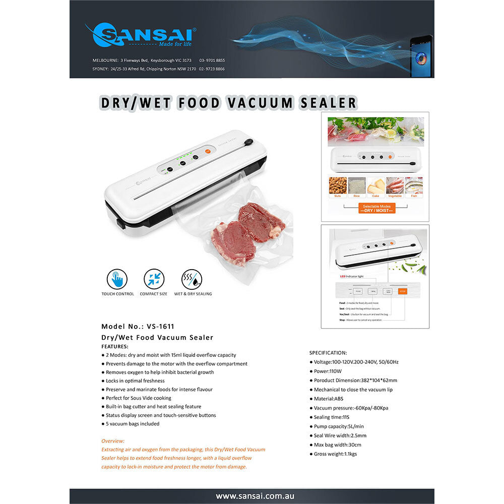 Sansai Electric Vacuum Sealer