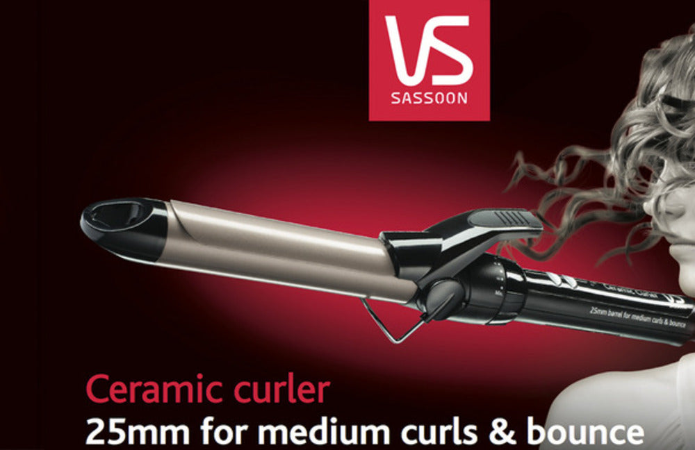 Vs Sassoon Vs325A 25Mm Barrel/10 Instant Professional Heat/Ceramic Curler Waver