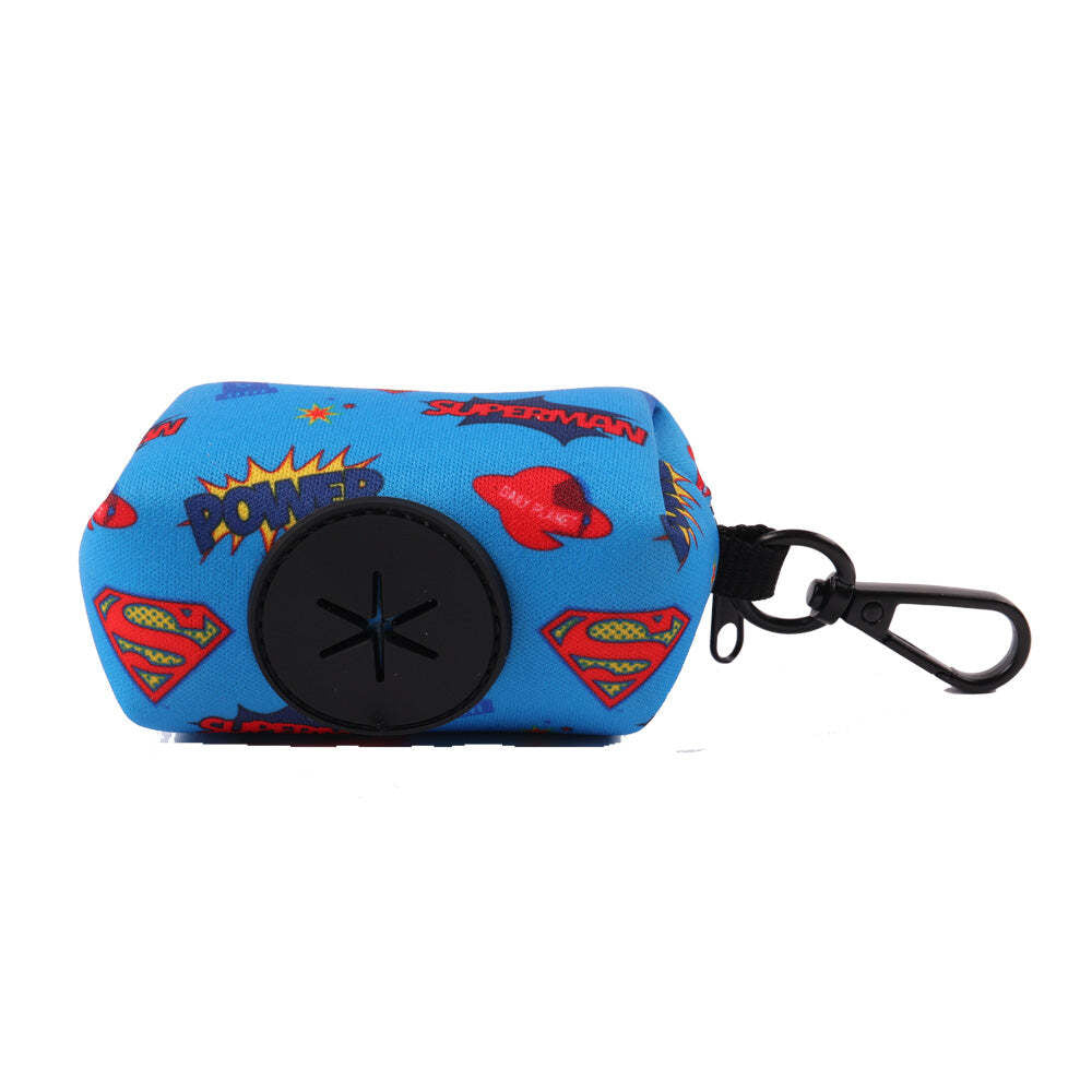 2PK The Stubby Club Superman Themed Dog Poop Cleanup Portable Bags