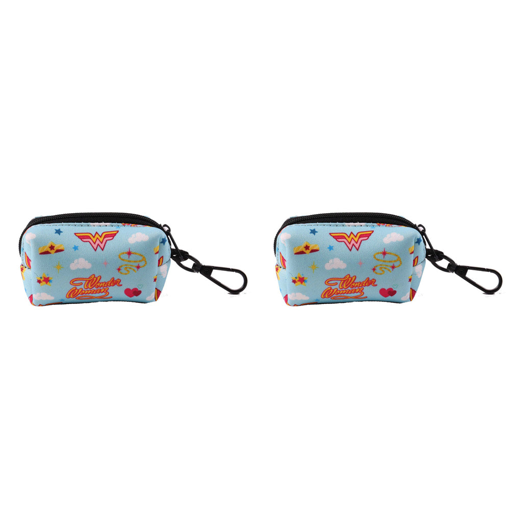 2PK The Stubby Club Wonder Woman Themed Dog Poop Cleanup Portable Bags