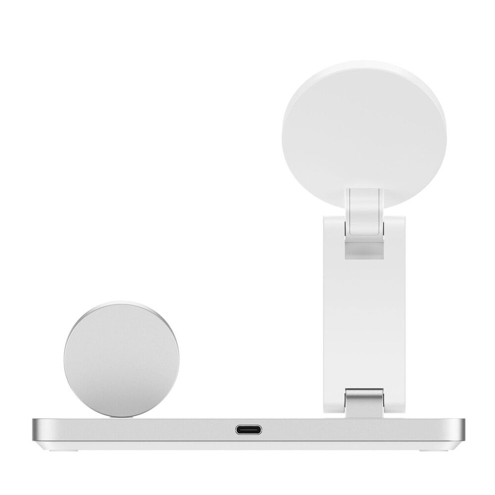 ChargeCore Laser 3-in-1 15W Wireless MagSafe Fast Charging Stand White