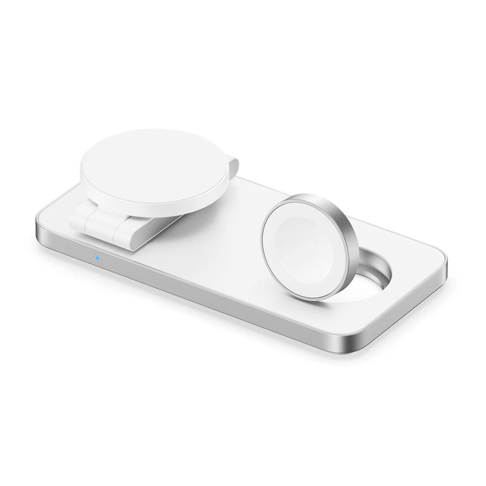 ChargeCore Laser 3-in-1 15W Wireless MagSafe Fast Charging Stand White