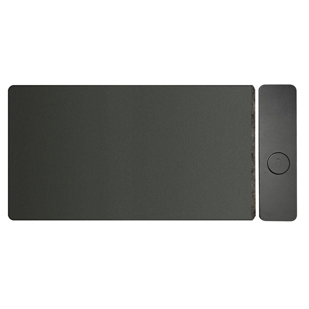 Laser 40cm 15W Fast Charging Wireless Desk Mat For Laptop Mobile Phone Black