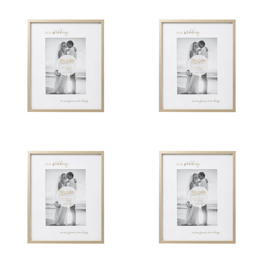 4PK Splosh Wedding 5x7'' Our Wedding Picture/Photo Frame