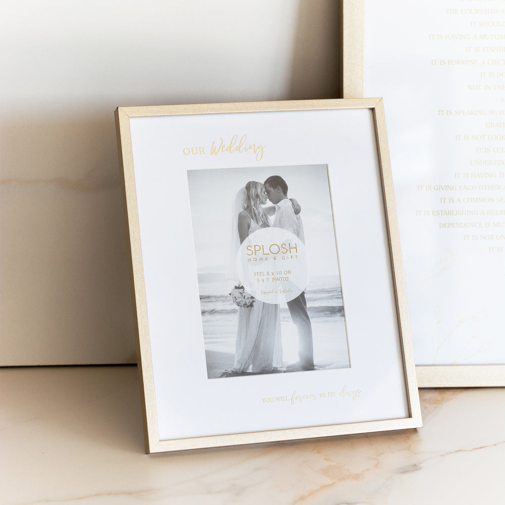 4PK Splosh Wedding 5x7'' Our Wedding Picture/Photo Frame