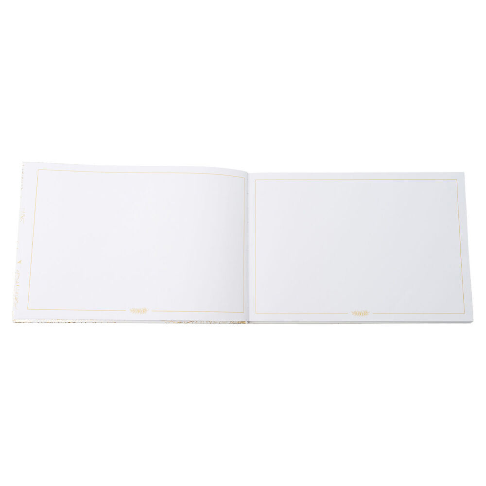 Splosh Wedding Guest Book 80-Pages 29x20cm Hardcover - White