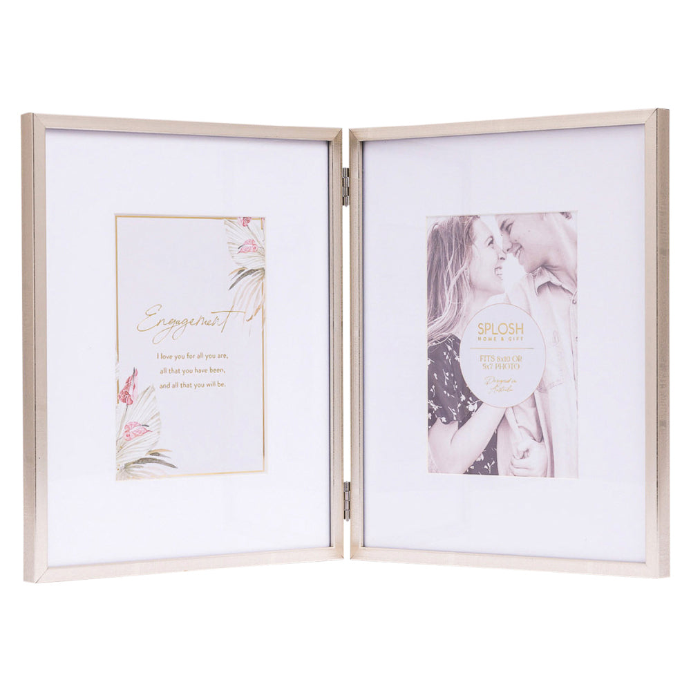 2PK Splosh Wedding 5x7'' Double Picture/Photo Frame Home Decor
