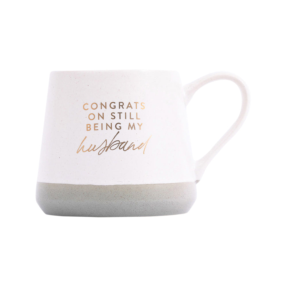 2x 2pc Splosh Wedding Congrats Ceramic Mug Set 440ml