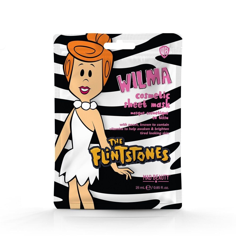 6PK Warner Bros Wilma Flintstone Scented Cosmetic Sheet Face Mask 25ml Peach