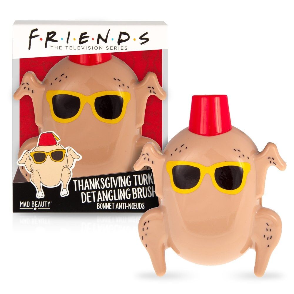 Warner Bros Friends Thanksgiving Detangling Tamer Hair Brush Turkey