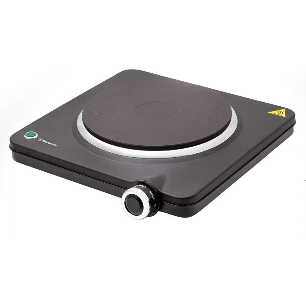 Westinghouse Electric 1500W Single Hotplate - Black