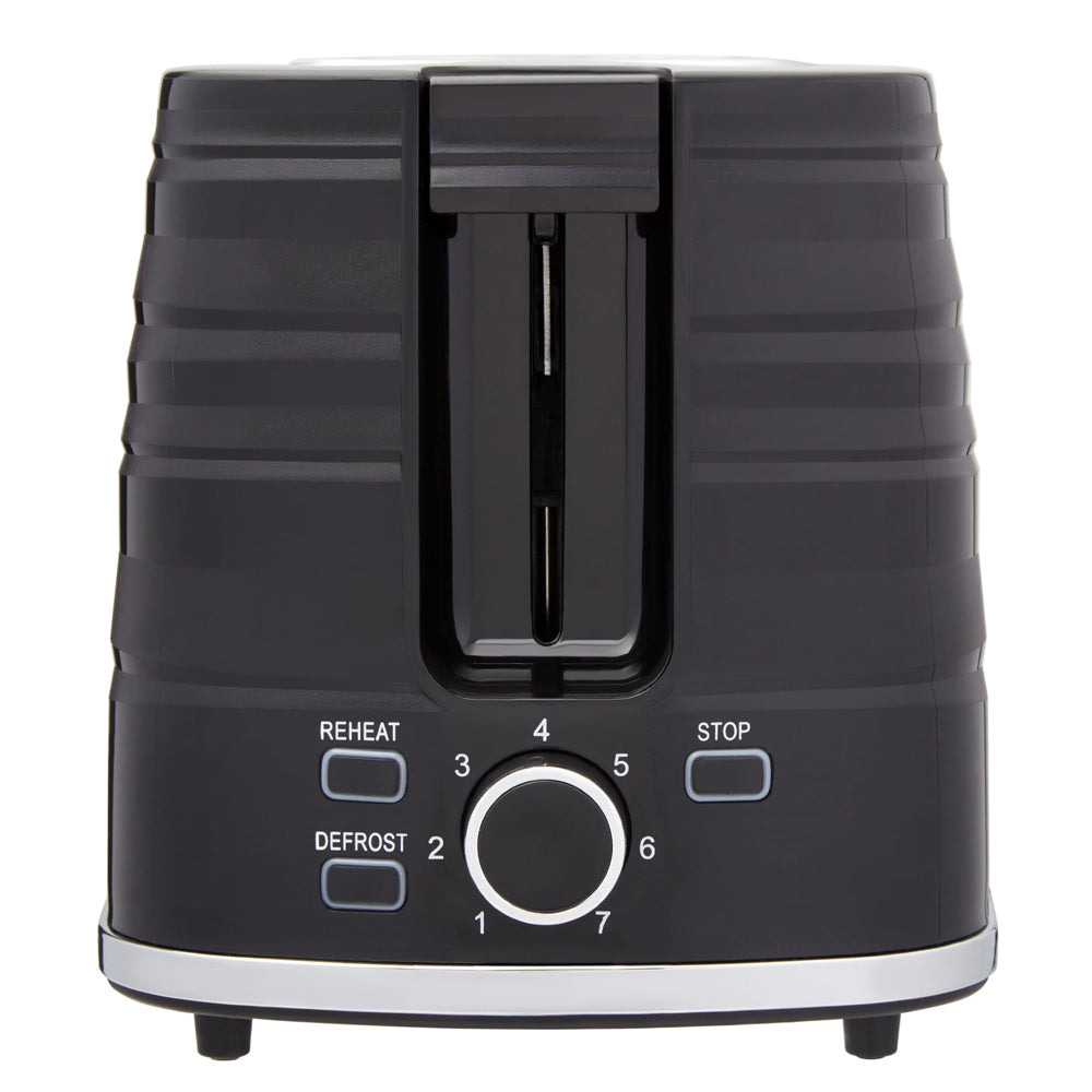 Westinghouse Plastic 1.7L kettle & 2 Slice Toaster Pack - Black