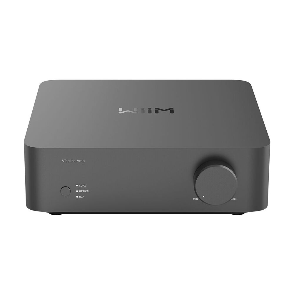 WiiM Aluminium Vibelink Amp Power Amplifier 18.5x18.5cm - Grey