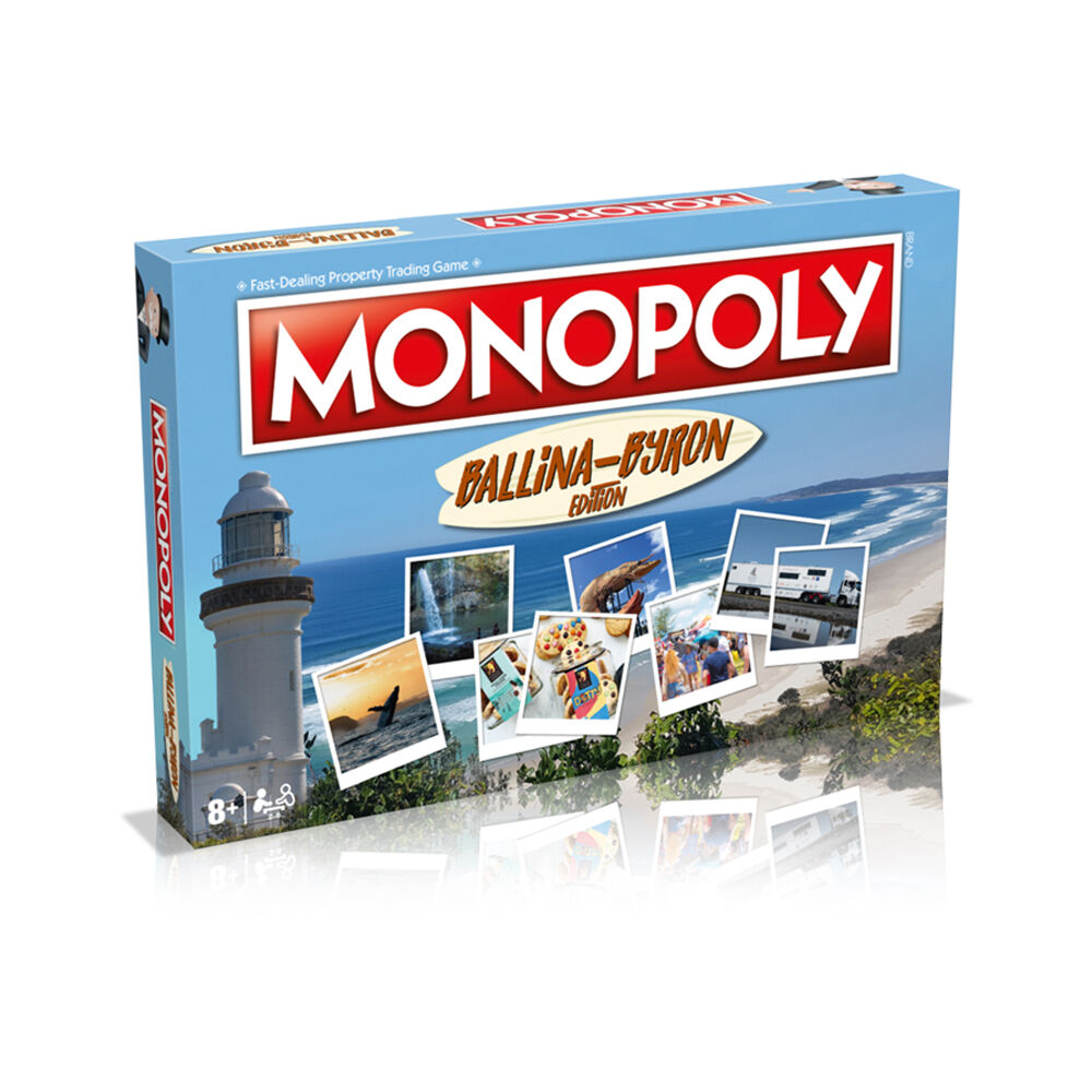 Winning Moves Monopoly Ballina Byron Bay Edition Family Board Game 8y+