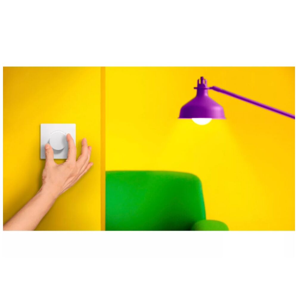 2PK WiZ Connected Wireless USB Rechargeable Portable Smart Tap Dial Switch White