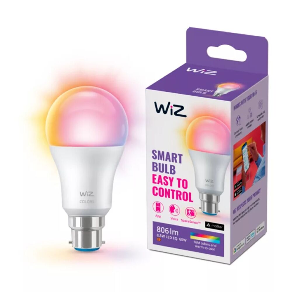 WiZ Connected Color & Tunable White A60 Gen2 Smart LED Lightbulb B22