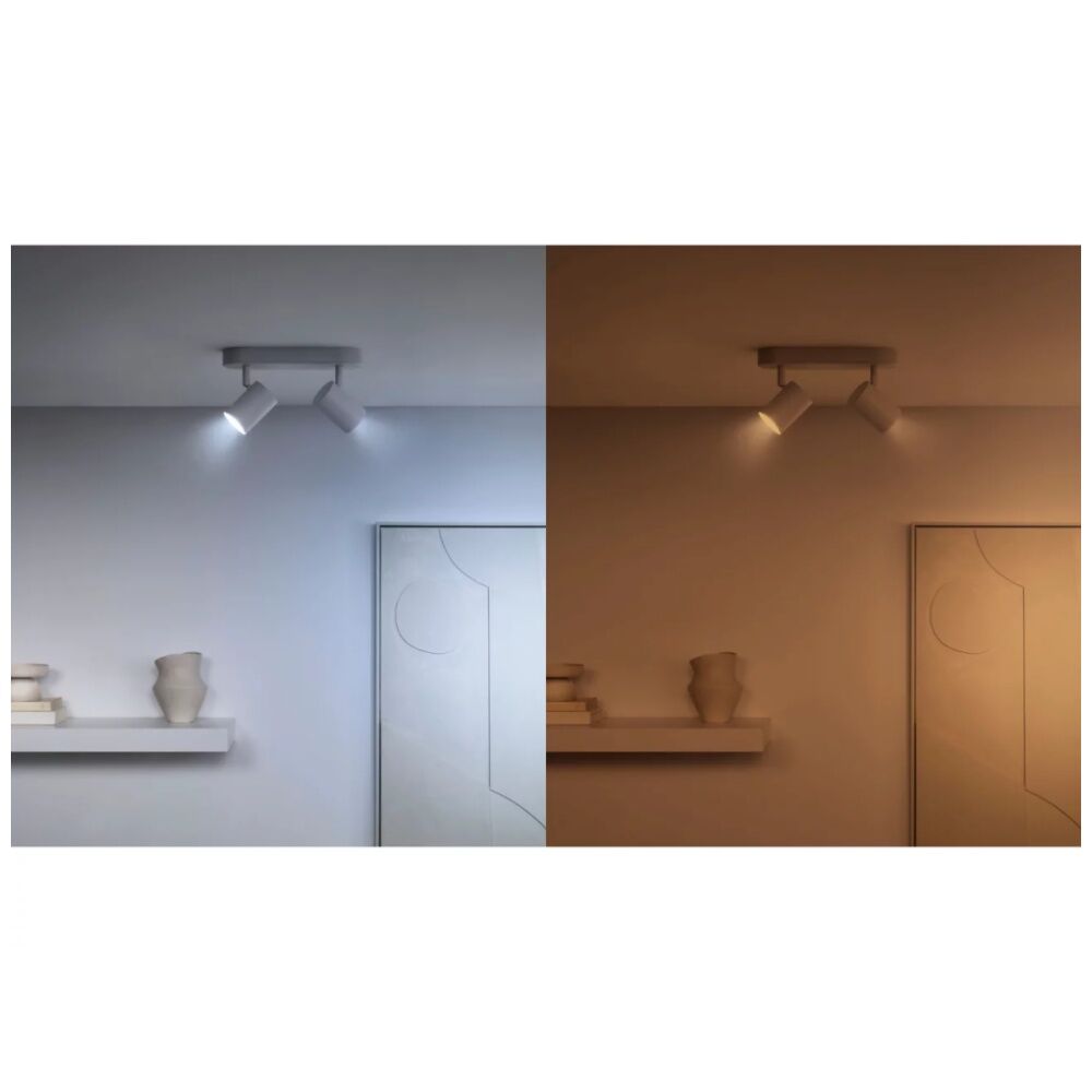2PK WiZ Connected Color & Tunable White Glass Smart Spotlight Lightbulb GU10